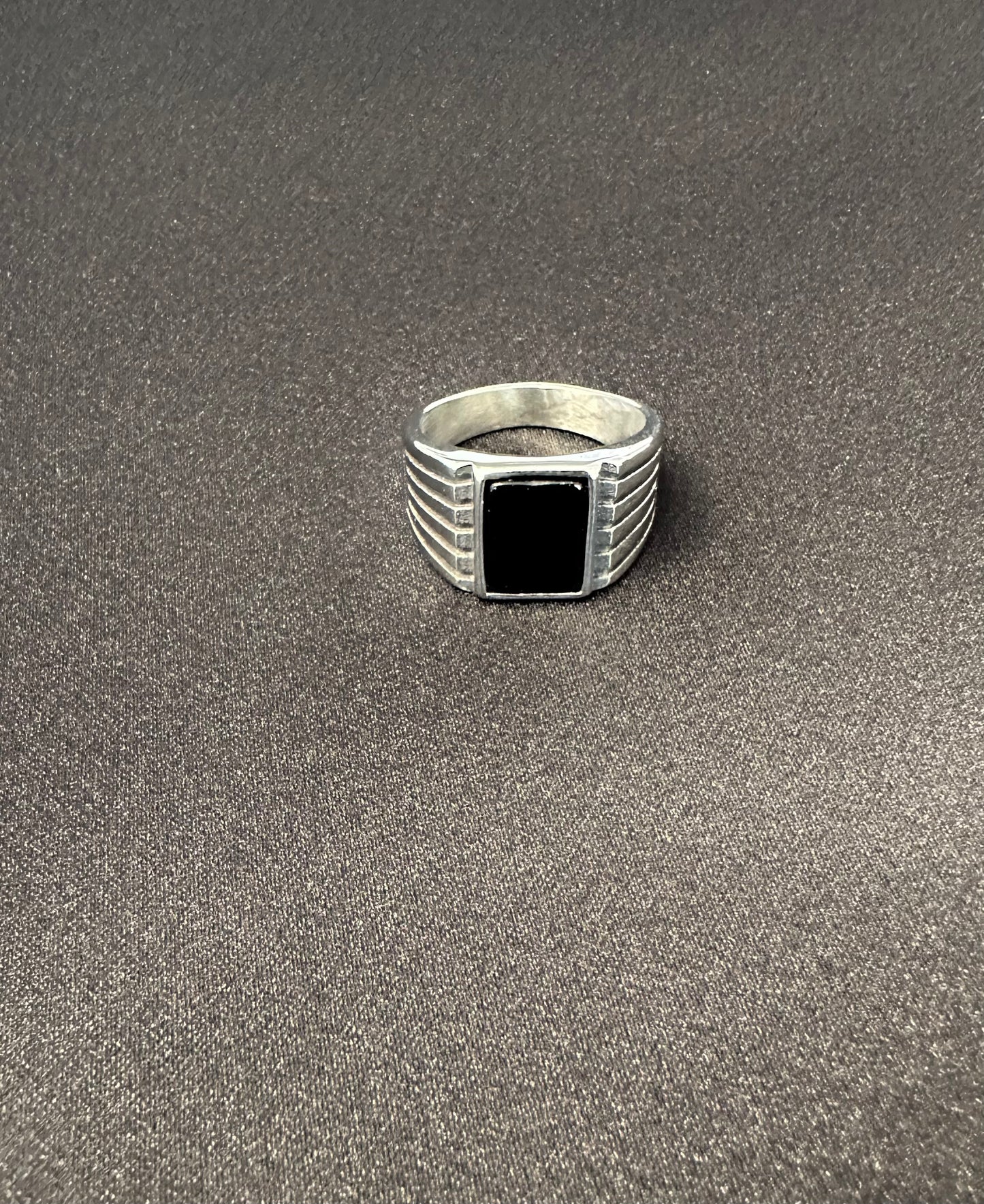 Bague homme acier inoxydable couleur argent Avjîn Paris Zanîn