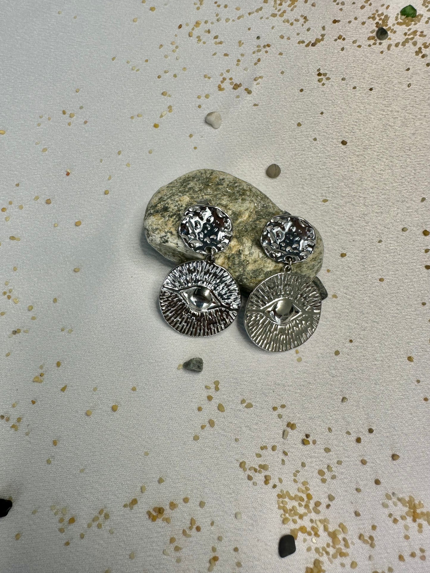 Boucle d'oreilles femme acier inoxydable couleur argent Avjîn Paris Bella