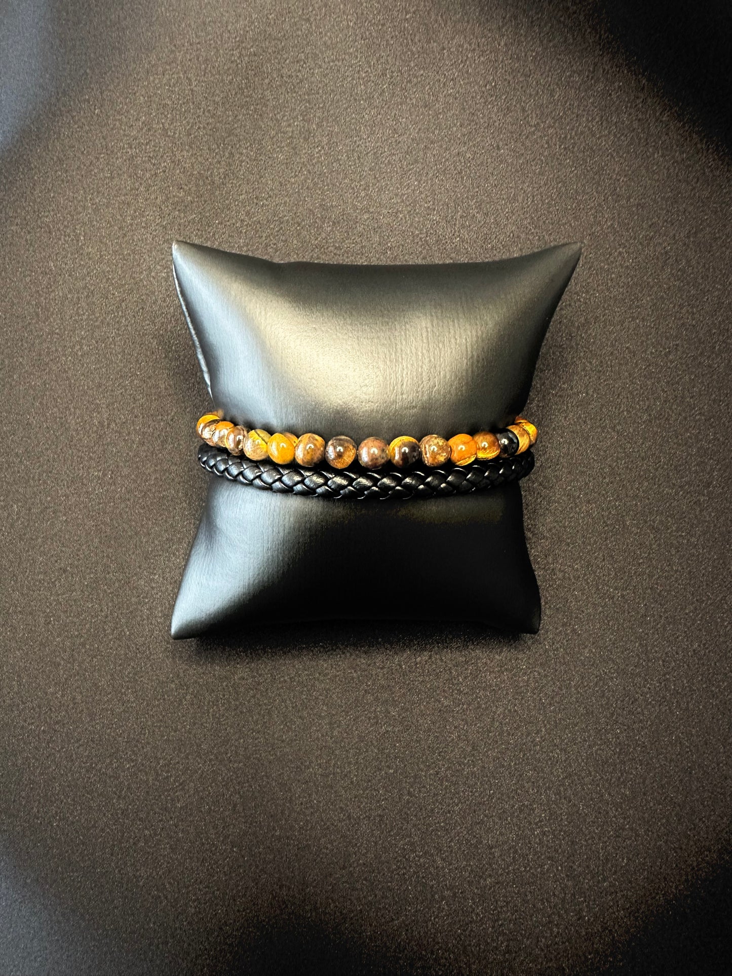 Bracelet homme acier inoxydable couleur pierre Avjîn Paris Pirzan