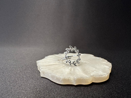 Bague femme acier inoxydable couleur argent Avjîn Paris Roj