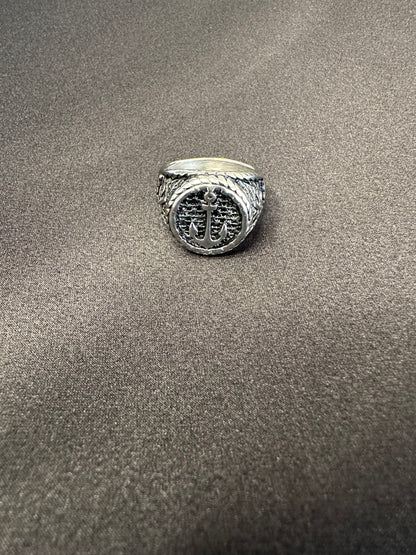 Bague homme acier inoxydable couleur argent Avjîn Paris Seyyah
