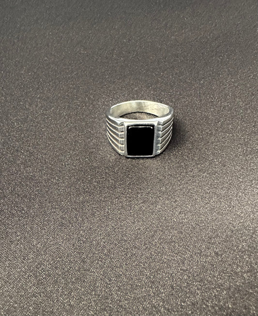 Bague homme acier inoxydable couleur argent Avjîn Paris Zanîn