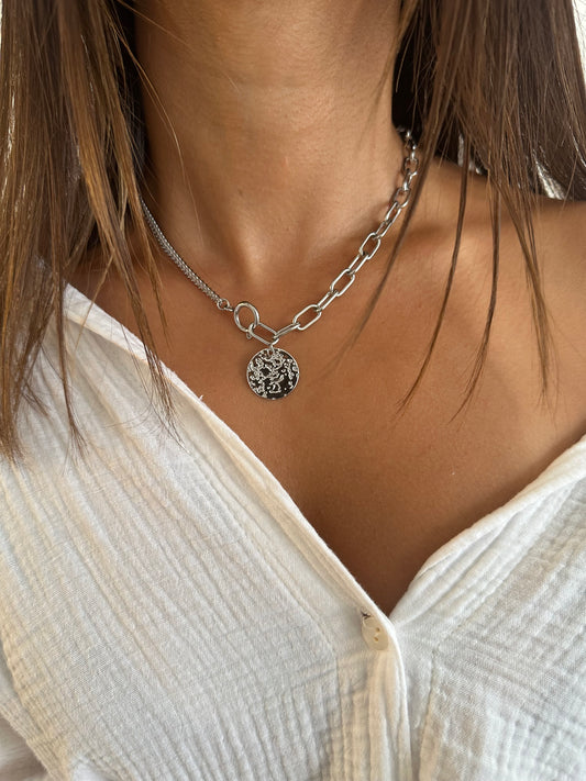 Collier femme acier inoxydable couleur argent Avjîn Paris Captive
