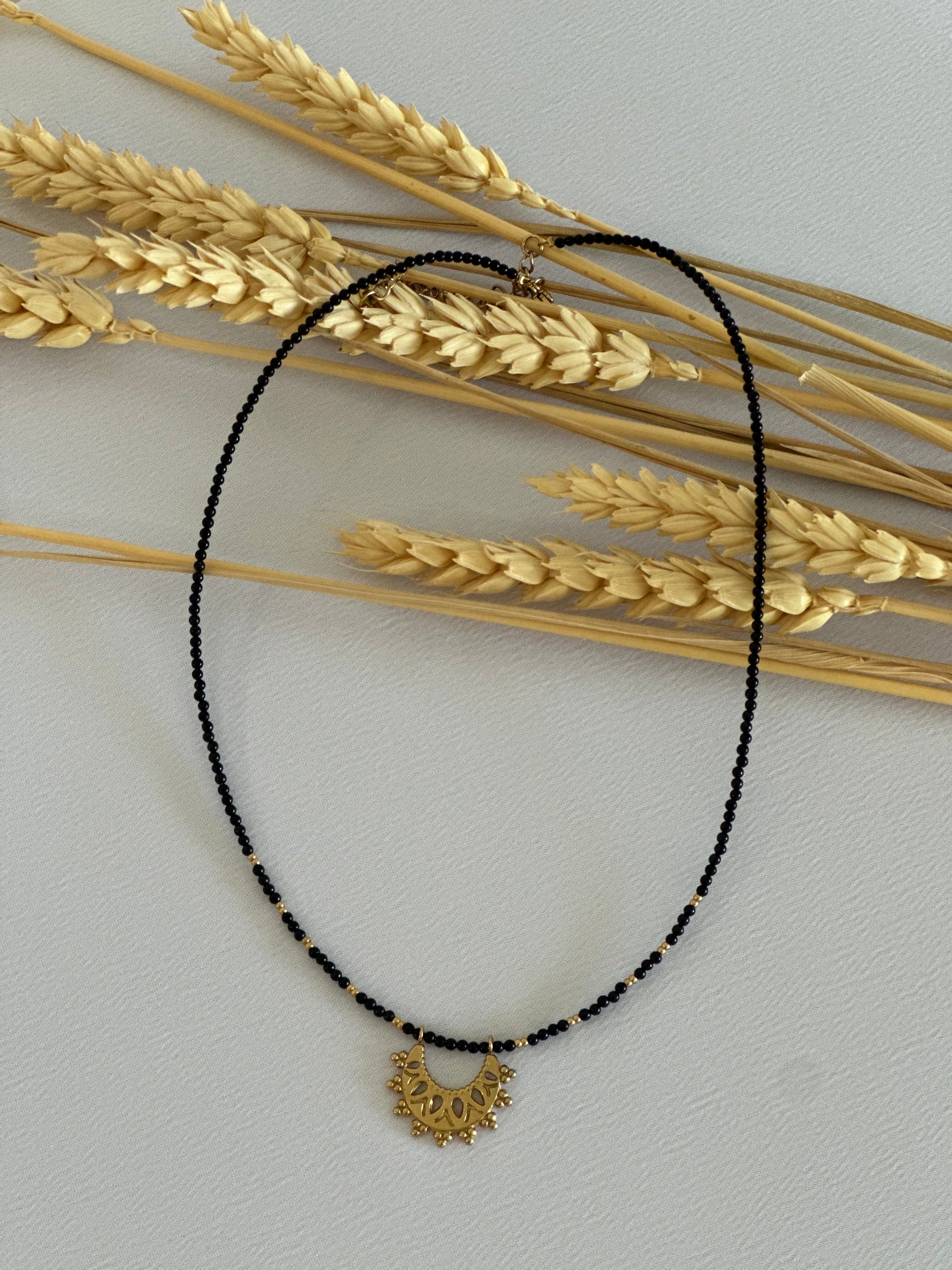 Collier femme acier inoxydable couleur or Avjîn Paris Mesopotamie