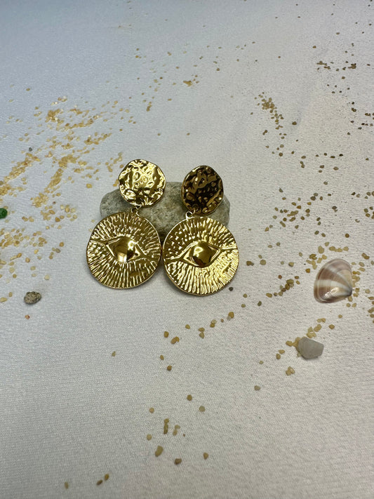 Boucles d'oreilles femme acier inoxydable couleur or Avjîn Paris Bella
